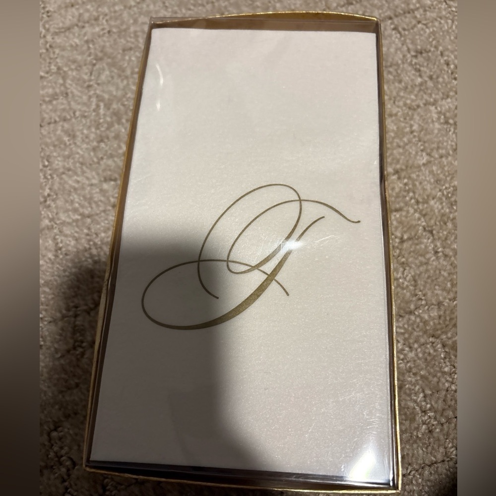 Caspari Napkins Airlaid Guest Signature 24” 24 Each Letter T